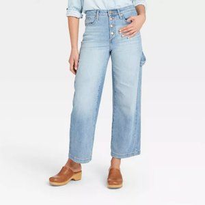 Universal Standard | Highest Rise Wide Leg Cropped Carpenter Jeans Sz. 8/29R